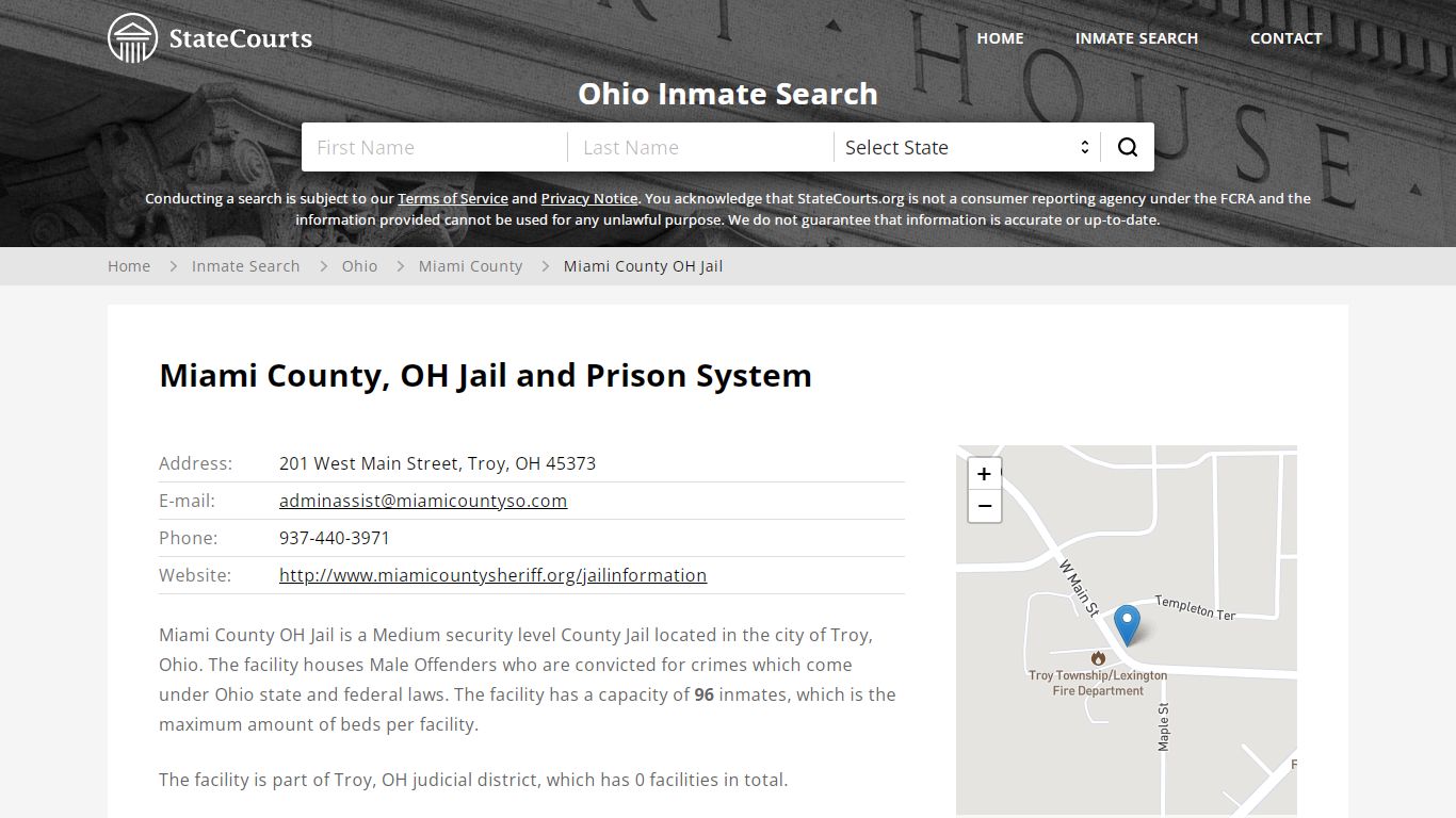 Miami County OH Jail Inmate Records Search, Ohio - StateCourts
